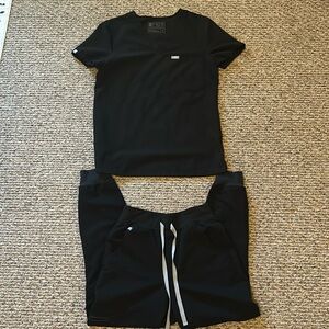 Women’s fig scrub set black XS